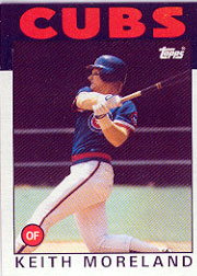 1986 Topps Baseball Cards      266     Keith Moreland